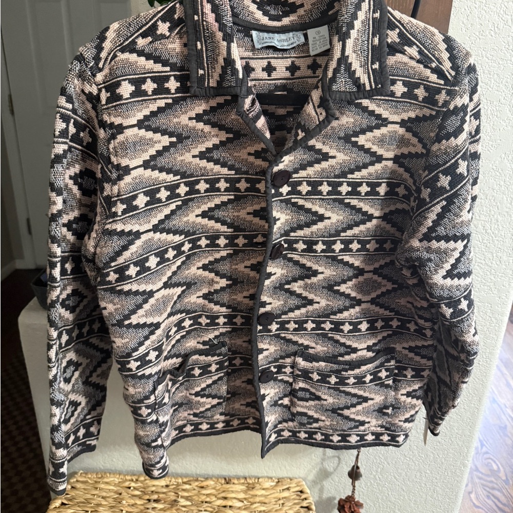 Vintage Aztec Westernwear 100% cotton jacket size S